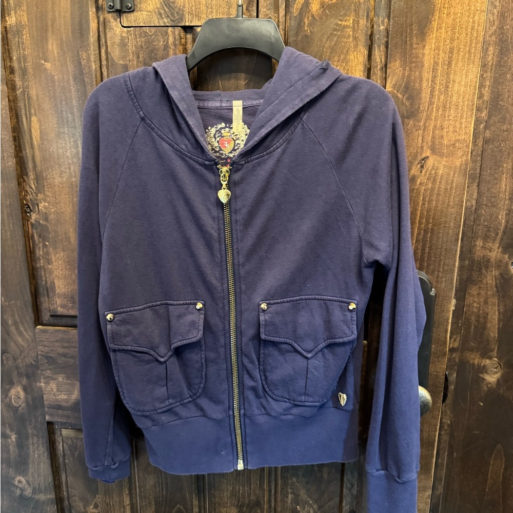 TWISTED HEART Navy Hoodie